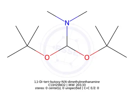 Chemical structure of 1,1-Di-tert-butoxy-N,N-dimethylmethanamine