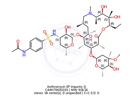 Chemical structure of Azithromycin EP Impurity Q