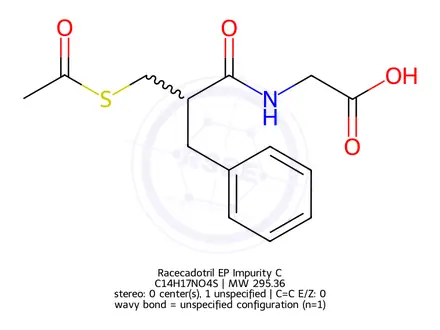 Chemical structure of Racecadotril EP Impurity C