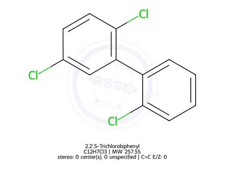 Chemical structure of 2,2',5-Trichlorobiphenyl