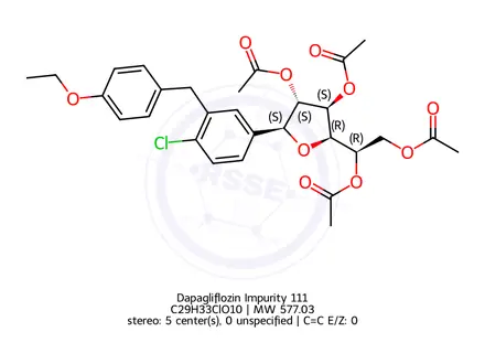Chemical structure of Dapagliflozin Impurity 111