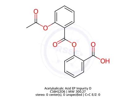 Chemical structure of Acetylsalicylic Acid EP Impurity D