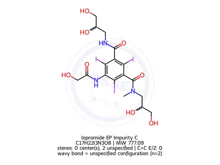 Chemical structure of Iopromide EP Impurity C