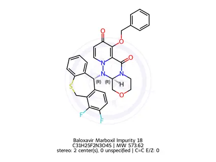 Chemical structure of Baloxavir Marboxil Impurity 18