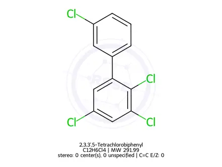 Chemical structure of 2,3,3',5-Tetrachlorobiphenyl
