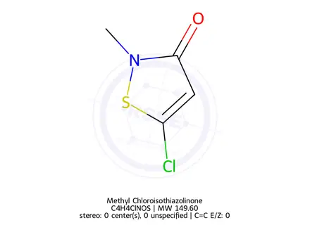 Chemical structure of Methyl Chloroisothiazolinone