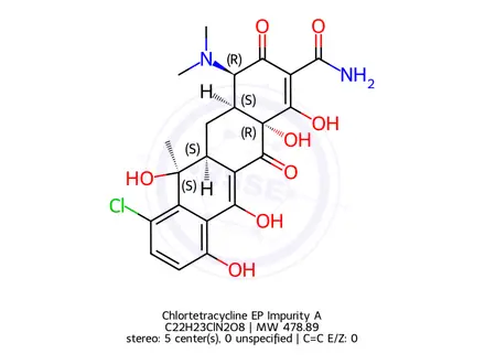 Chemical structure of Tetracycline Impurity 9