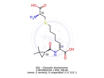Chemical structure of (SS)-Cilastatin diastereomer