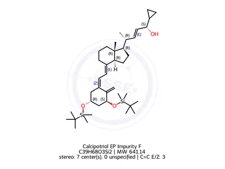 Chemical structure of Calcipotriol EP Impurity F