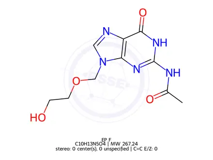 Chemical structure of Acyclovir Impurity F