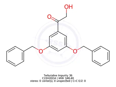 Chemical structure of Terbutaline Impurity 36