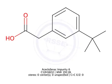Chemical structure of Aceclofenac Impurity 6