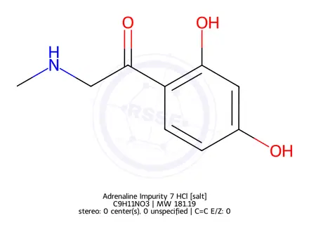 Chemical structure of Adrenaline Impurity 7 HCl