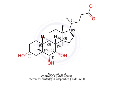 Chemical structure of α-Muricholic acid