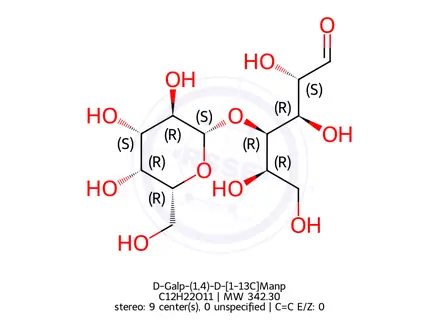 Chemical structure of Lactulose EP impurity A