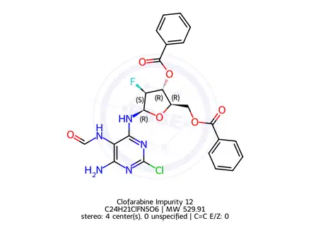 Chemical structure of Clofarabine Impurity 12