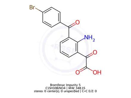 Chemical structure of Bromfenac Impurity 1