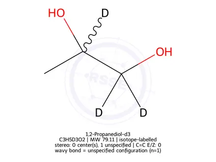 Chemical structure of 1,2-Propanediol-d3