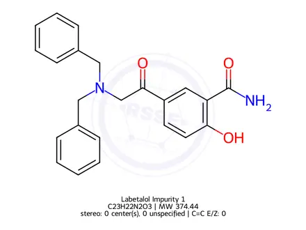 Chemical structure of Labetalol Impurity 1