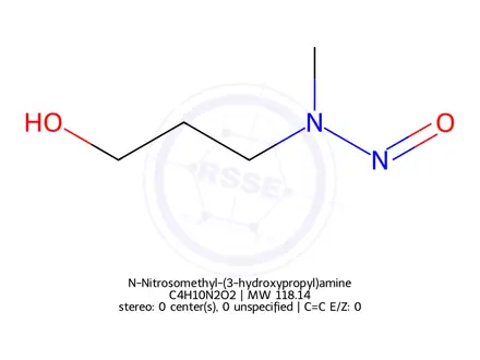 Chemical structure of N-Nitrosomethyl-(3-hydroxypropyl)amine