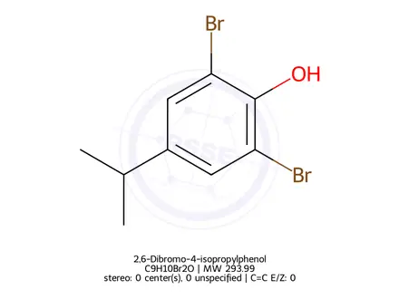 Chemical structure of 2,6-Dibromo-4-isopropylphenol