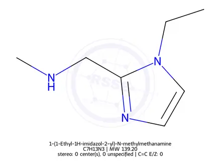 Chemical structure of 1-(1-Ethyl-1H-imidazol-2-yl)-N-methylmethanamine