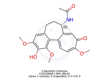 Chemical structure of 2-Demethyl Colchicine