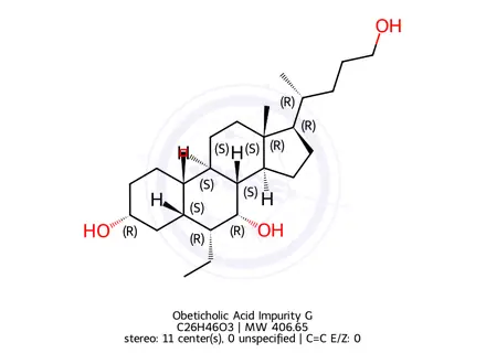 Chemical structure of Obeticholic Acid Impurity G