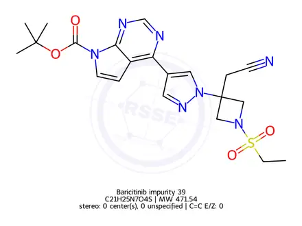Chemical structure of Baricitinib impurity 39