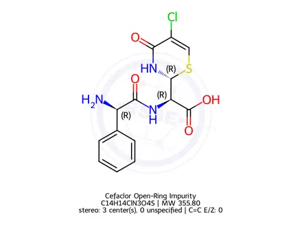 Chemical structure of Cefaclor EP Impurity E
