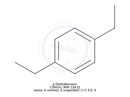 Chemical structure of p-Diethylbenzene