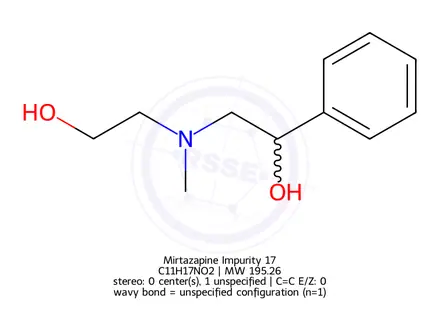 Chemical structure of Mirtazapine Impurity 17
