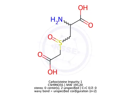 Chemical structure of Carbocisteine Impurity 9