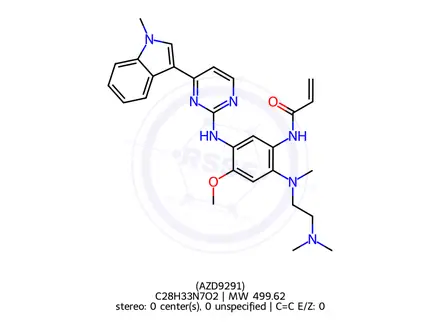 Chemical structure of Osimertinib (AZD9291)