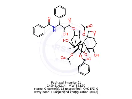 Chemical structure of Paclitaxel Impurity 21