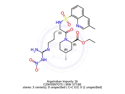 Chemical structure of Argatroban Impurity 72