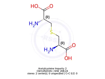 Chemical structure of Acetylcysteine Impurity 2