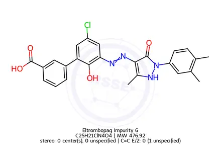 Chemical structure of Eltrombopag Impurity 6