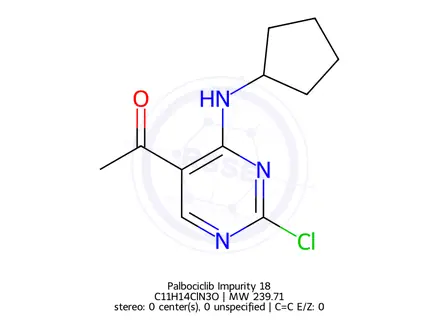 Chemical structure of Palbociclib Impurity 18