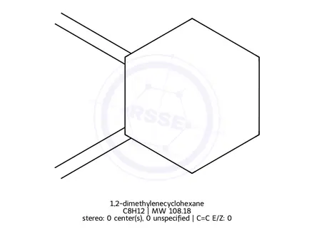 Chemical structure of 1,2-dimethylenecyclohexane