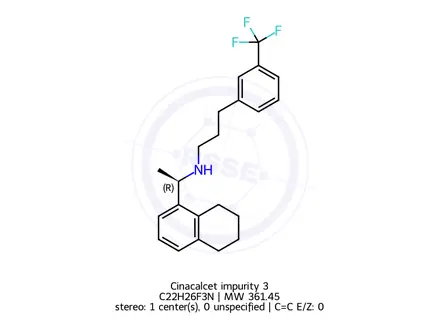 Chemical structure of Cinacalcet impurity 3