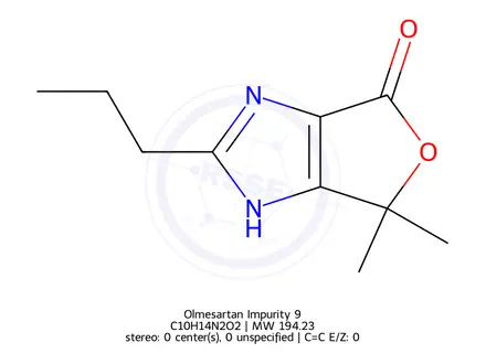 Chemical structure of Olmesartan Impurity 9