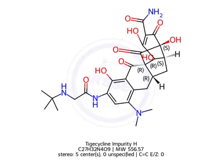 Chemical structure of Tigecycline Impurity H