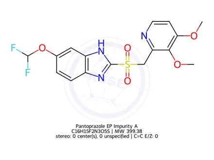 Chemical structure of Pantoprazole EP Impurity A