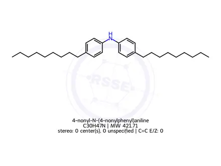Chemical structure of 4-nonyl-N-(4-nonylphenyl)aniline