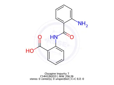 Chemical structure of Clozapine Impurity 7