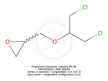 Chemical structure of Propranolol Genotoxic Impurity RS-06