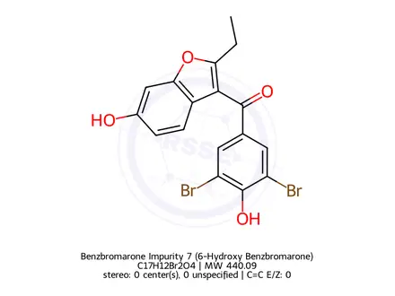 Chemical structure of Benzbromarone Impurity 10