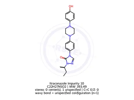 Chemical structure of Itraconazole Impurity 22