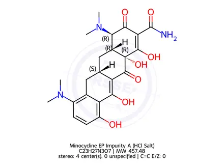 Chemical structure of Minocycline EP Impurity A (HCl Salt)